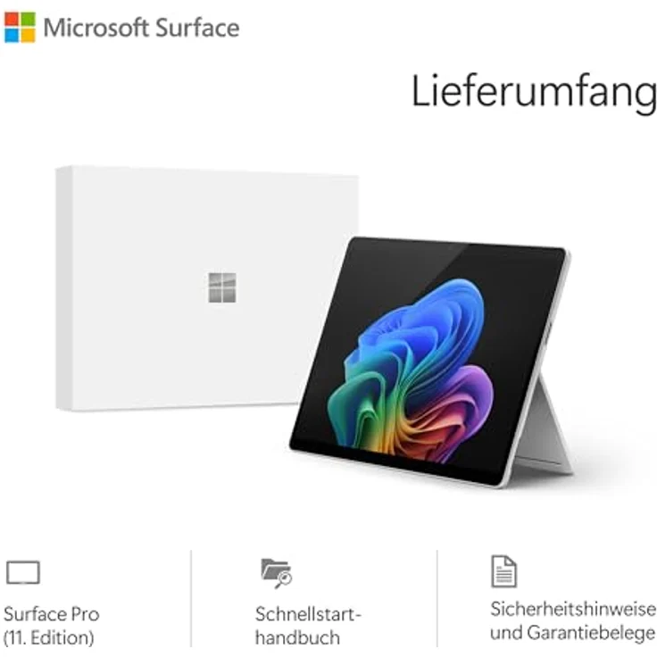 MICROSOFT Surface Pro 5G Copilot + PC, 13 Zoll Snapdragon X Plus, 16 GB RAM, 256 GB SSD, Platin, Windows 11 Home – Bild 6