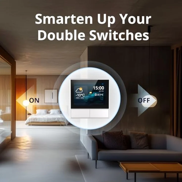 Sonoff NSPanel, Smart Home Hub mit HMI-Steuerung und intelligenter Temperaturregelung, Weiss – Bild 4