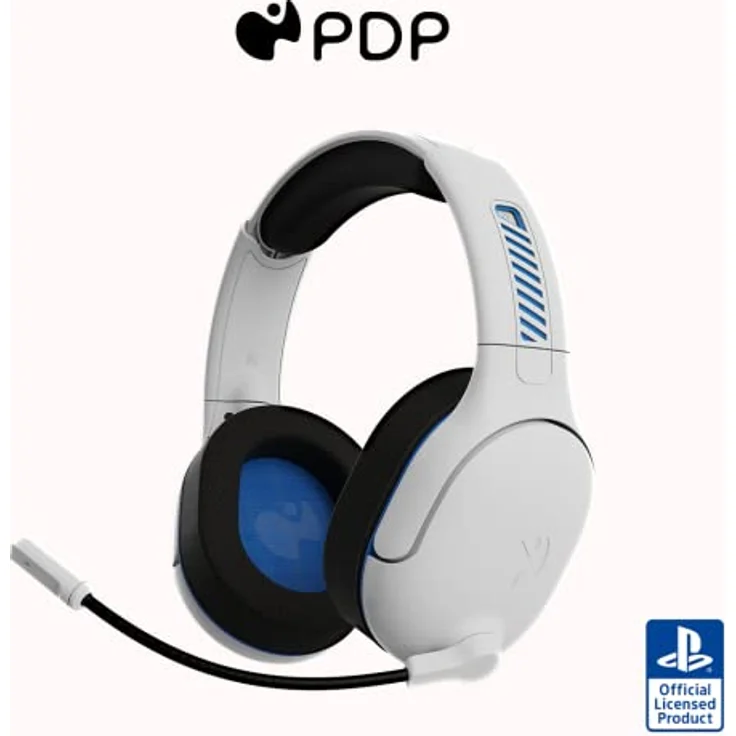 PDP AIRLITE PRO Wireless Headset weiß with Noise Cancelling Microphone for Sony Playstation PS5 - PS4, Officially Licensed – Bild 1