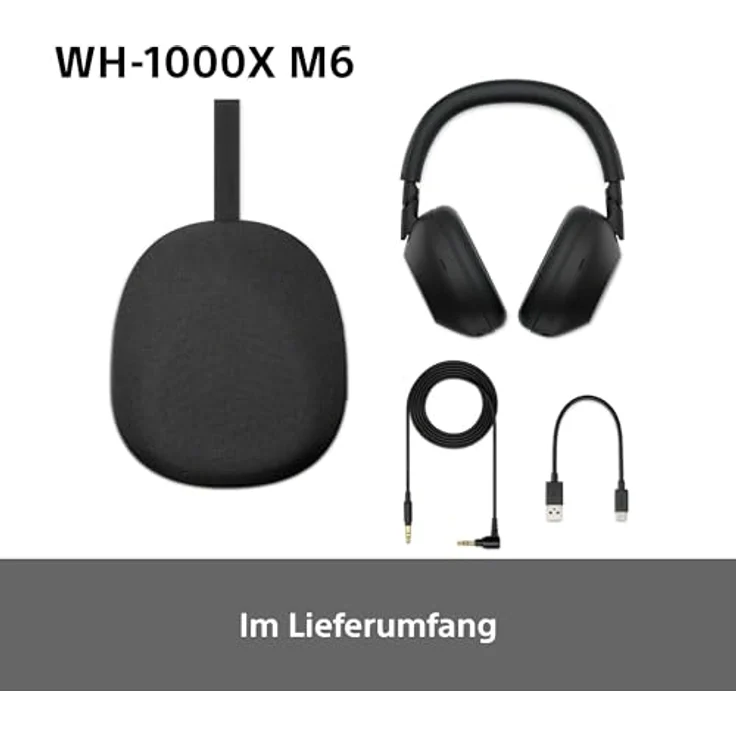 Sony WH-1000XM6P, Over-Ear-Kopfhörer mit Adaptive Noise-Cancelling, Freisprechfunktion, Hi-Res Sound, Multi-Point-Verbindung und Transparenzmodus, schwarz – Bild 14