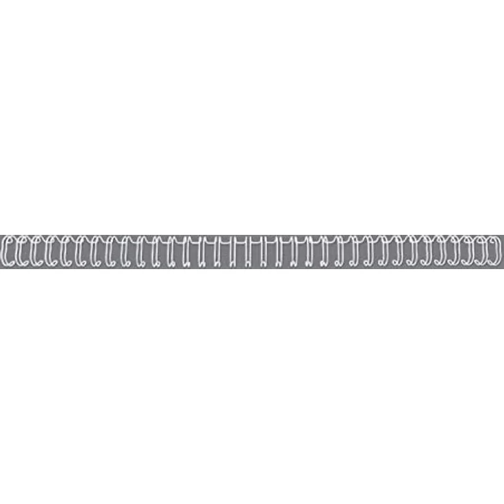 GBC WireBind Drahtbinderücken, 100 Stück, 5mm, für dauerhaft gebundene Dokumente, weiß – Bild 1