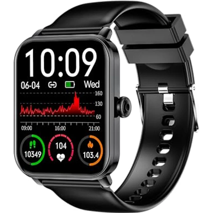 Beafon smartwatch 102, Bluetooth Anruf, 1,83“ Display, IP68, Sport Mode, Herzfrequenz, GPS kompatibel – Bild 1