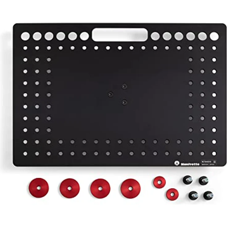 Manfrotto TetherGear Laptop Deck, Leichte Aluminium-Halterung, 46 cm x 31 cm, Cheese Plate Style, Anti-Rutsch-Halterung und Kabelmanagement, Schwarz, MLTSA4301B – Bild 3