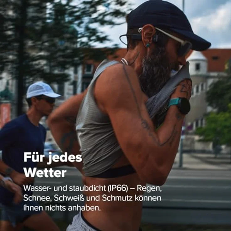 Suunto Wing 2, Kabellose Bone Conduction Kopfhörer mit 12 h Akkulaufzeit, IP67 Wasser- und Staubschutz, schwarz – Bild 8