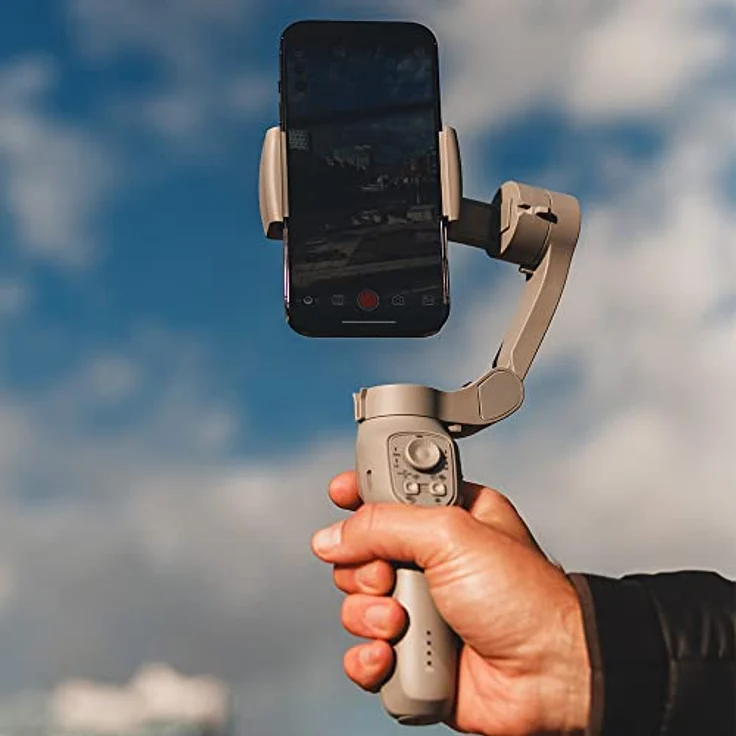 Rollei Steady Butler Mobil 3 SE, Kleiner, Leichter, zusammenklappbarer Smartphone Gimbal für ruhige aus der Hand gefilmte Videos. Mit App-Steuerung für Android und iOS 22946 – Bild 2