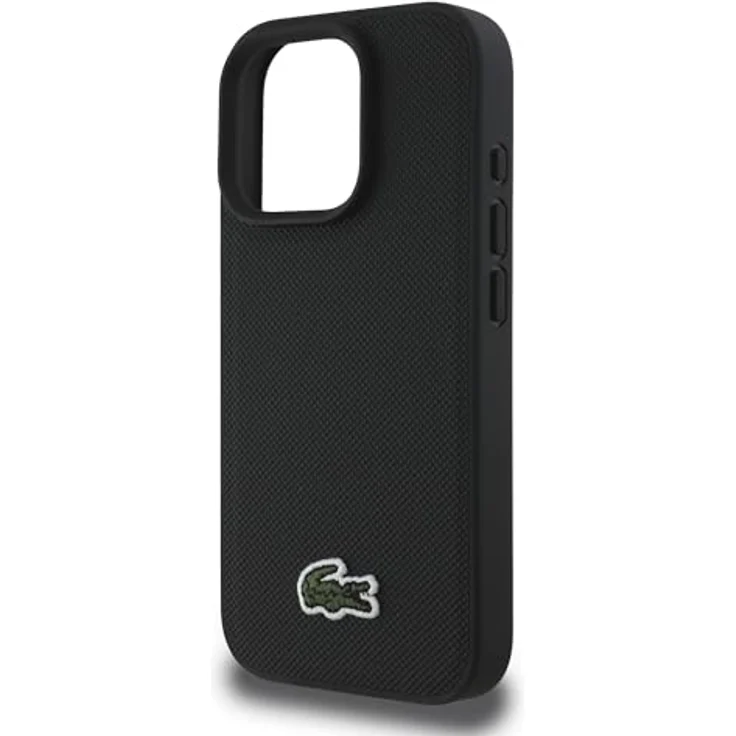 Lacoste Iconic Petit Pique Smartphone-Hülle für Apple iPhone 16 Pro Max, Schwarz, mit MagSafe-Kompatibilität und robustem Schutz – Bild 6