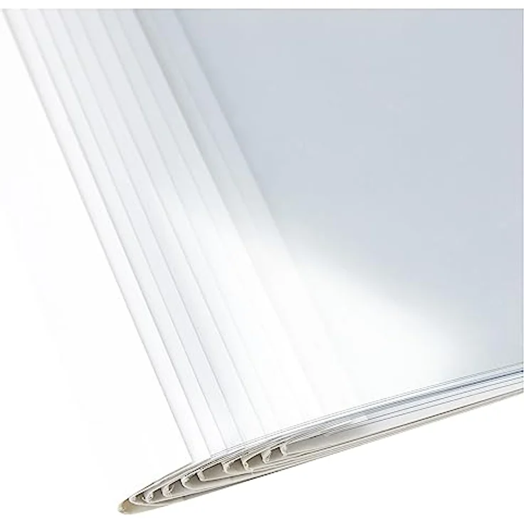 GBC Standard Thermo-Bindemappen, transparente PVC-Vorderseite und seidenmatt weiße Rückseite für sichere Dokumentenbindung – Bild 3