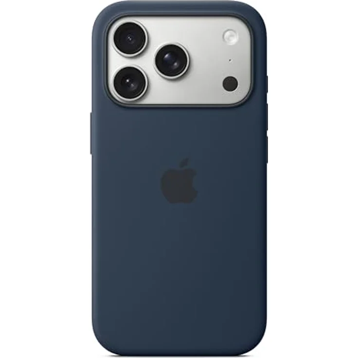 Apple iPhone 17 Pro Silikon Case mit MagSafe, mit recyceltem Material und Mikrofaserfutter, Mitternacht – Bild 2