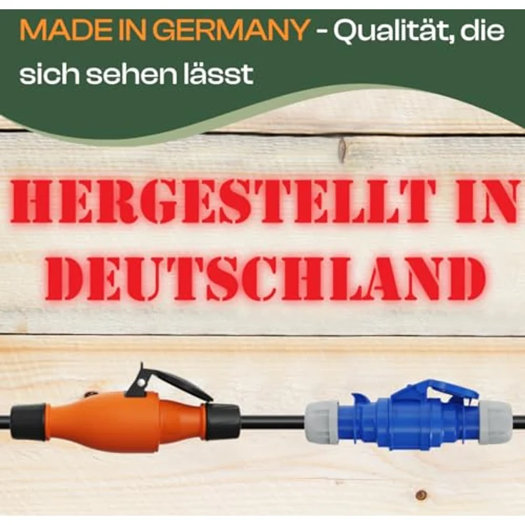 netbote24 Schuko auf CEE Adapter, 40m Camping Stromkabel H07RN-F 3x2,5, robust und wetterfest, Ideal für Wohnmobil und Campingplatz – Bild 3