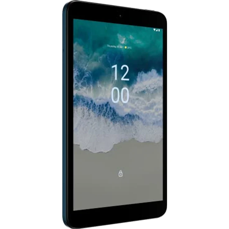 Nokia - T10 Wi-Fi Tablet, Android 12, 8 Zoll Display, 60 Hz, 3 GB RAM/32 GB ROM, Akku mit 5250 mAh, 8 MP, Frontkamera, 2 MP, Stereo-Lautsprecher mit OZO-Wiedergabe, Blau [Italien] – Bild 1