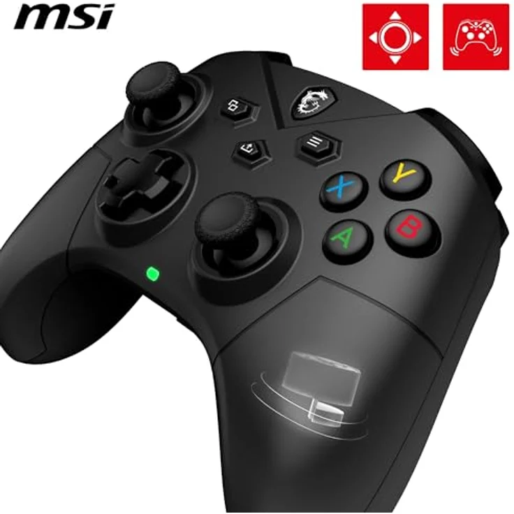 MSI FORCE GC300 WIRELESS Schwarz USB 2.0 Analog PC Gamepad, Gaming Controller mit kabelloser Verbindung – Bild 4