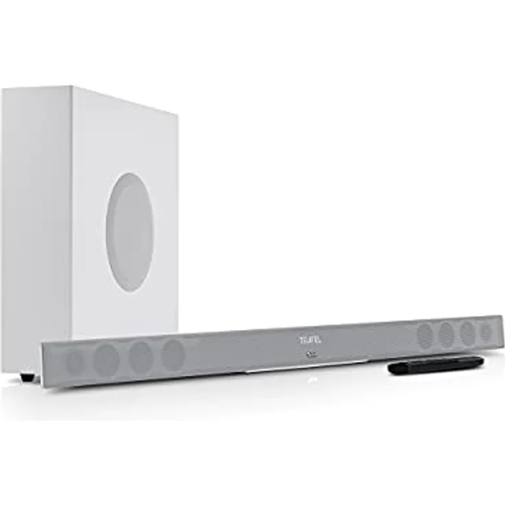 Teufel CINEBAR 11 "2.1-Set Soundbar Subwoofer Bluetooth Sound Musik Film Weiß – Bild 1