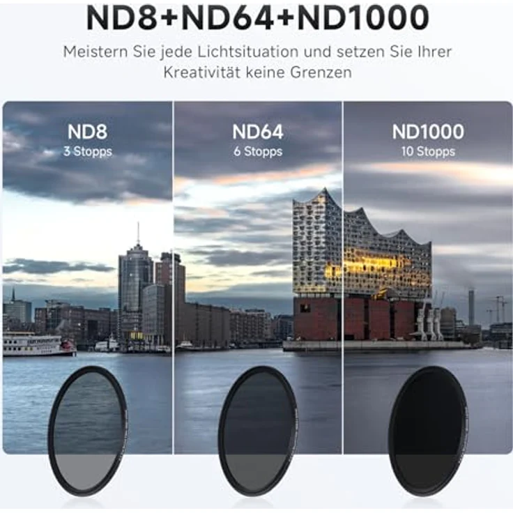 ROLLEI F:X Pro ND Filter Set (ND8, 64, 1000) E 49 – Bild 4