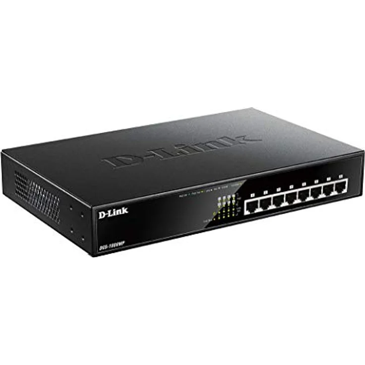 D-Link DGS-1008MP 8-Port Desktop Gigabit Switch (8 x 10-100-1000 BASE-T Ports, unterstützt PoE+) – Bild 3