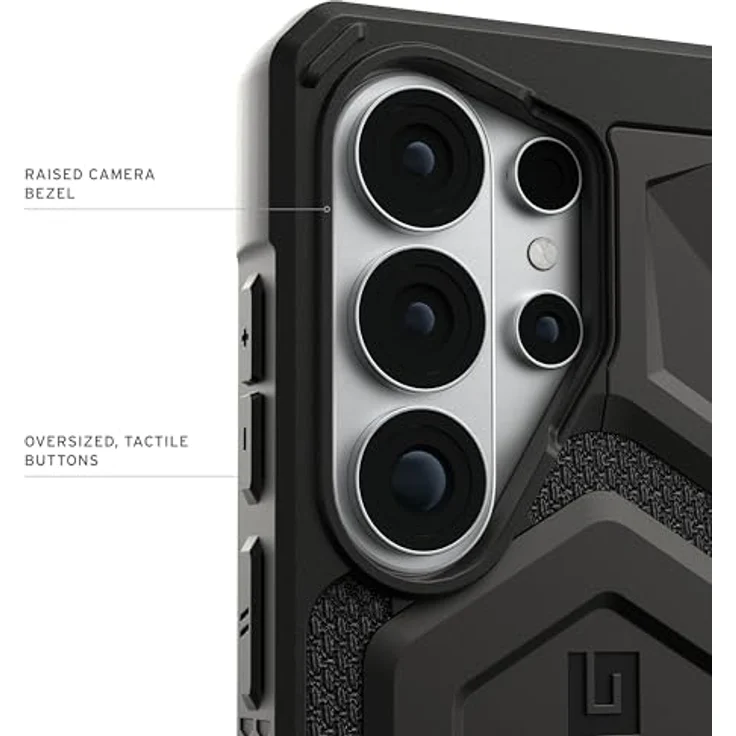URBAN ARMOR GEAR Monarch Pro Case für Samsung Galaxy S26 Ultra, 6m fallsicher nach Militärstandard, magnetischer Zubehörring, kabelloses Laden, Kevlar schwarz – Bild 4