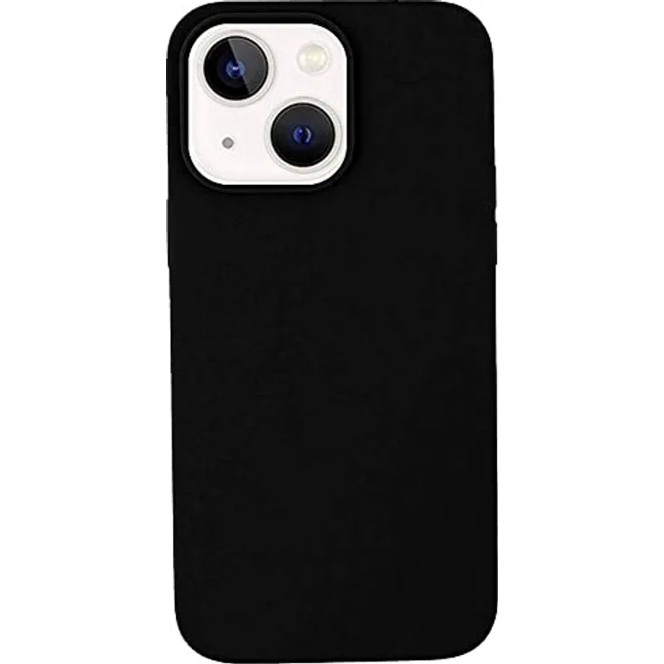 JT Berlin Steglitz Liquid-Silikon dünne Schutzhülle kompatibel mit Apple iPhone 14 Silikon-Hülle [Wireless Charging kompatibel, Weiches Microfaser Innenfutter] schwarz