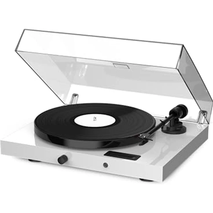 Pro-Ject Juke Box E1 HiFi Set, Audiophiles Plattenspielersystem mit Lautsprechern, BT Streaming, Line Input, Fernbedienung (Weiß) – Bild 3