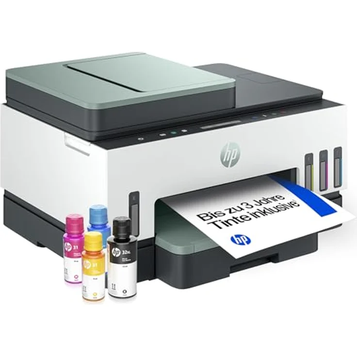 HP Smart Tank 7307, Multifunktionsdrucker mit Wireless, 4800 x 1200 DPI, A4, beidseitiger Druck, Farbkopieren, automatischer Dokumenteneinzug – Bild 4