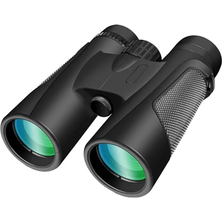 UBieok 25X60 Fernglas für Erwachsene, FMC-Linse mit 25-facher Vergrößerung, wasserdicht und beschlagfrei, Schwarz
