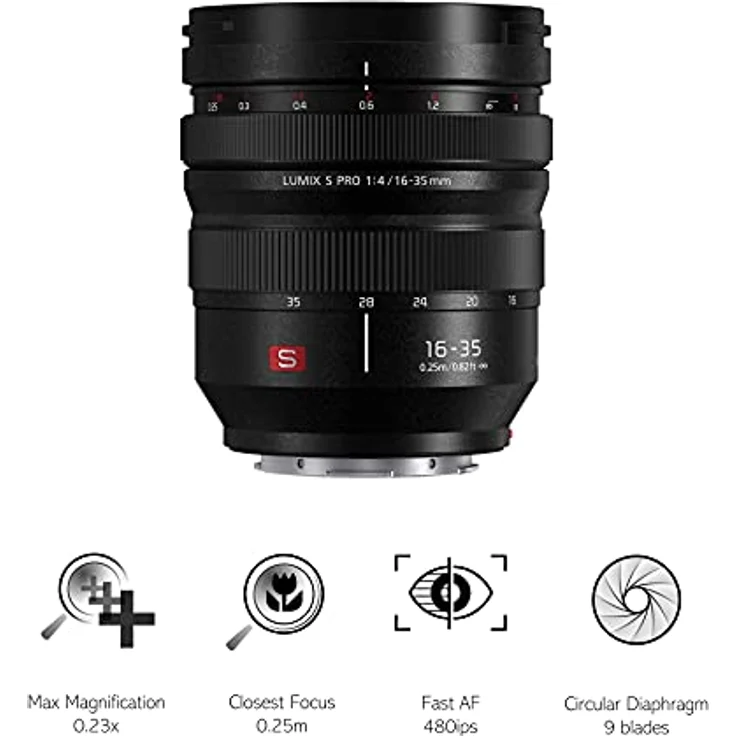 Panasonic S-R1635E Objektiv LUMIX S PRO (F4, 16-35 mm, Filtergröße 77 mm, Staub, spritzwasser und kältgeschützt) schwarz – Bild 3