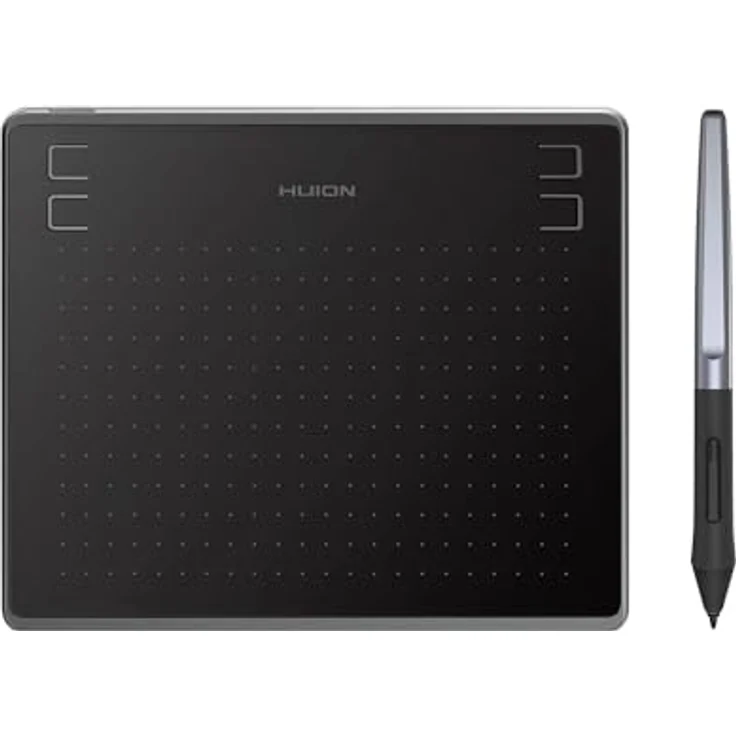 HUION HS64 Graphic Tablet 5080 lpi 160 x 102 mm USB Black - Grafiktablett mit 8192 Druckempfindlichkeitsstufen, OTG-Unterstützung, Android 6.0 Marshmallow, batterieloser Stift – Bild 2