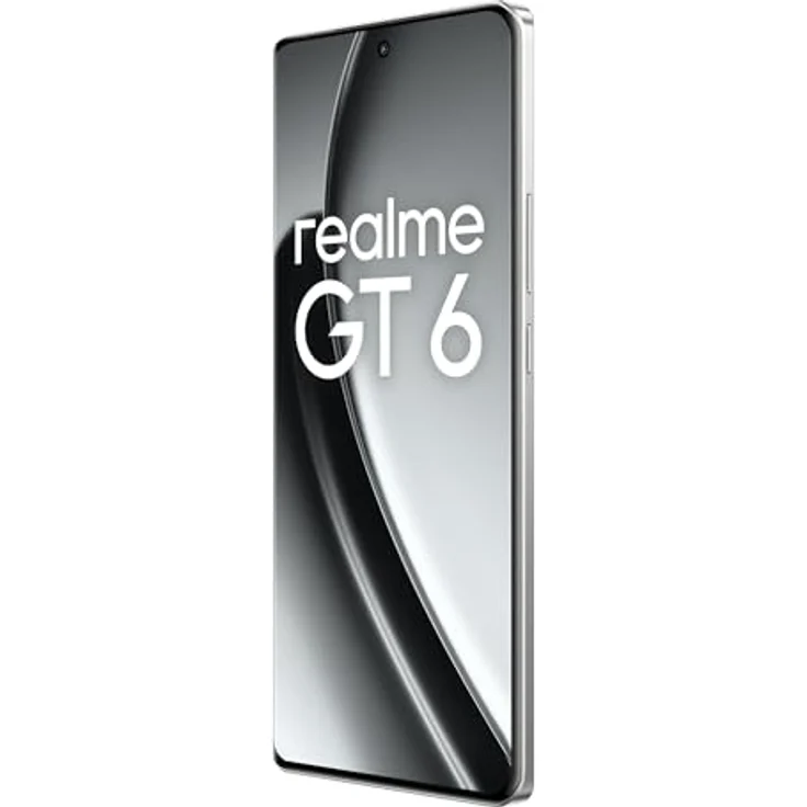 realme GT6 Smartphone 5G 8+256 GB, Snapdragon 8s Gen 3 Chipset, 6000nit Ultra Bright Display, Sony LYT-808 OIS Camera, 120W SUPERVOOC Charge, 5500mAh Massive Battery, Fluid Silver – Bild 3