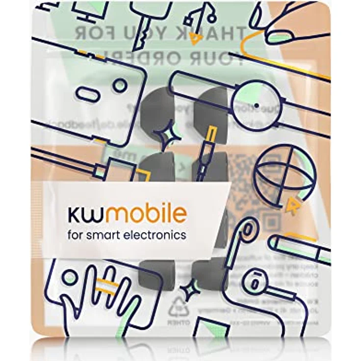 kwmobile 8x Ersatzpolster für Beoplay B&O EQ / H3 / H5 / E4 / E6 / E8 Ohrpolster (4 Größen - Silikon Ersatz Ohrstöpsel für Beoplay In-Ear Headphones) – Bild 5