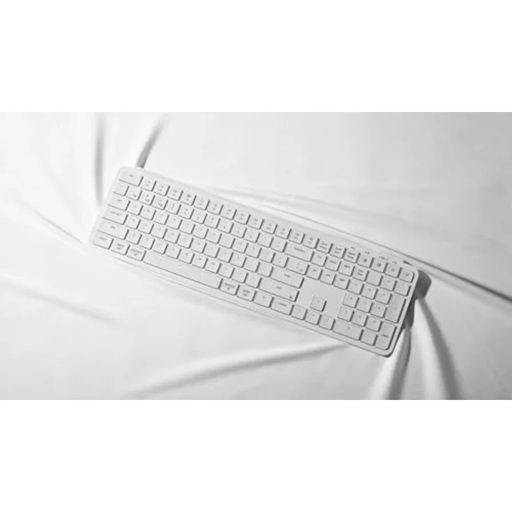 Keychron B6 Pro Ultra-Slim Kabellose Tastatur mit ZMK-Anpassung, QWERTY us ansi Layout, 3-Modi Bluetooth/2,4 GHz/Kabelgebundenes Leichtgewicht mit 1.200 Stunden Akkulaufzeit für Mac/Windows - Weiß – Bild 3