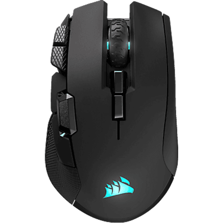 CORSAIR Ironclaw Wireless SE, Ergonomische Gaming-Maus mit 26K DPI-Sensor, 10 programmierbaren Tasten und RGB-Beleuchtung, Schwarz