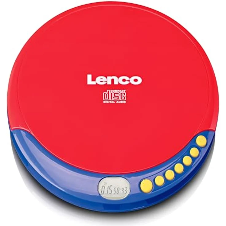 Lenco CD-021KIDS Portabler Kids CD-Player Ladefunktion Akku CD-Player, in Rot, Blau und Gelb erhältlich – Bild 3