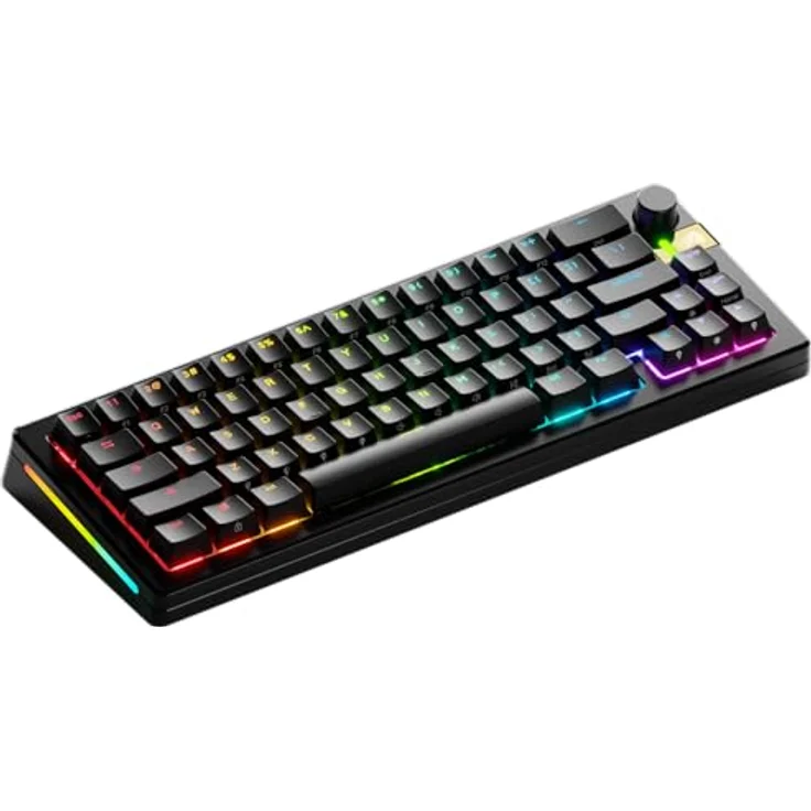 Glorious GMMK 3 Pro HE Wireless 65 % Custom Gaming-Tastatur - Pre-Built, ANSI (US), Fox HE Switches, schwarz – Bild 1