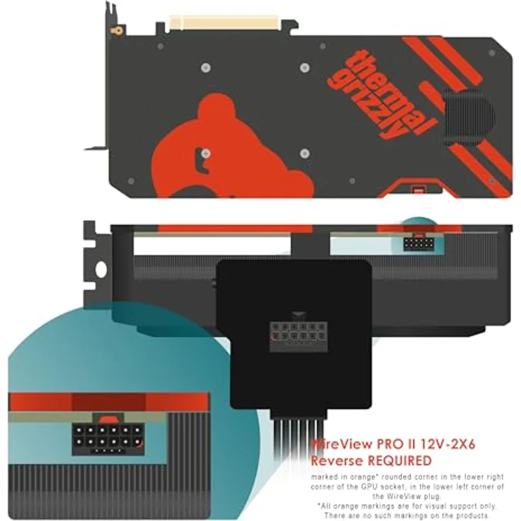 Thermal Grizzly WireView Pro II GPU 12V-2x6 Reversed, Strommessgerät für Grafikkarten in Weiß mit Per-Pin-Messung – Bild 7