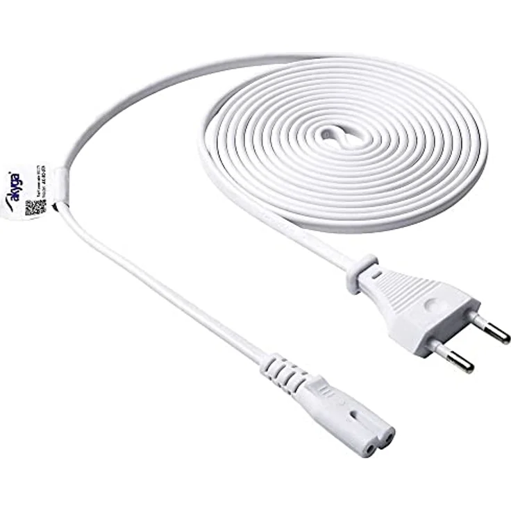 Akyga Power Cable for Notebook AK-RD-07A Eight CCA CEE 7/16 / IEC C7 3 m White – Bild 1