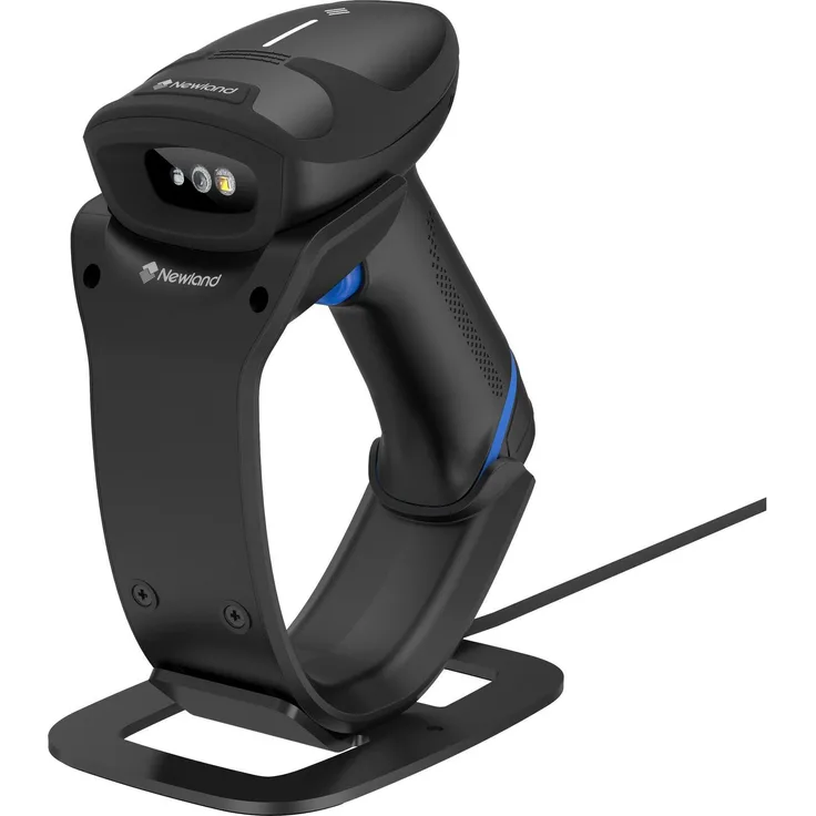 Newland HR33 Marlin 2D CMOS Mega, Kabelloser Barcode-Scanner für 1D- und 2D-Barcodes sowie QR-Codes, Schwarz