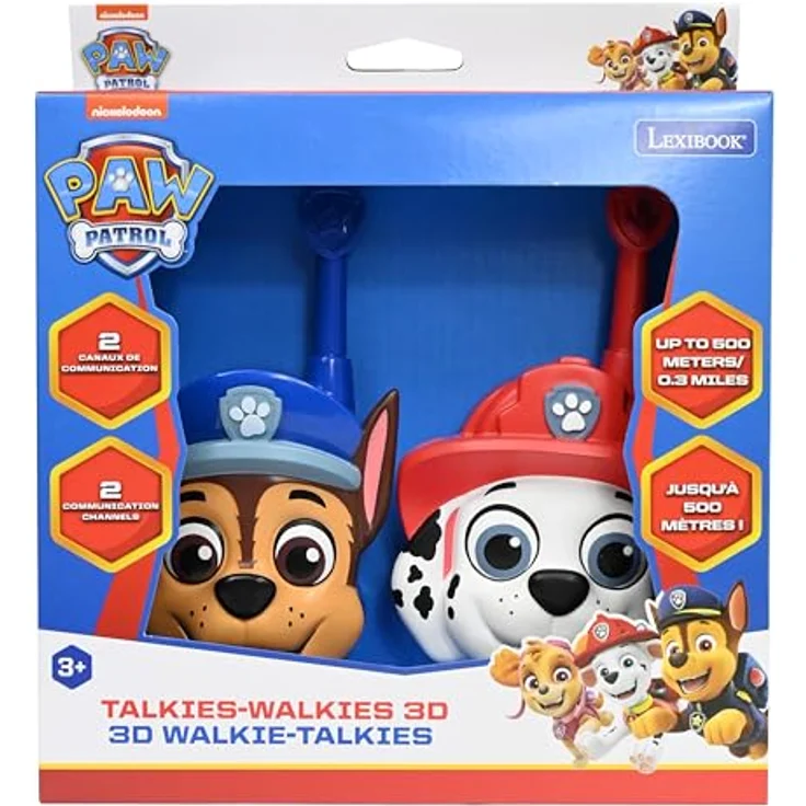 Lexibook Helfer Auf Vier Pfoten 3D-Walkie-Talkies, Funkgeräte für Kinder bis 500 Meter Reichweite, One Size – Bild 5