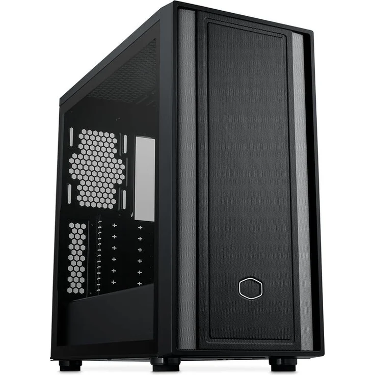Cooler Master MasterBox 600 Lite PC-Gehäuse, Midi-Tower, E-ATX, Tempered Glass - schwarz – Bild 1