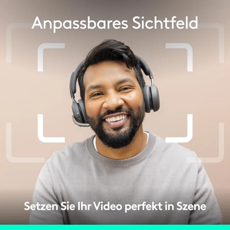 LOGITECH BRIO 4K Webcam, Ultra-HD mit Autofokus, RightLight 3, Anpassbarem Sichtfeld und Mikrofon, Schwarz – Bild 3