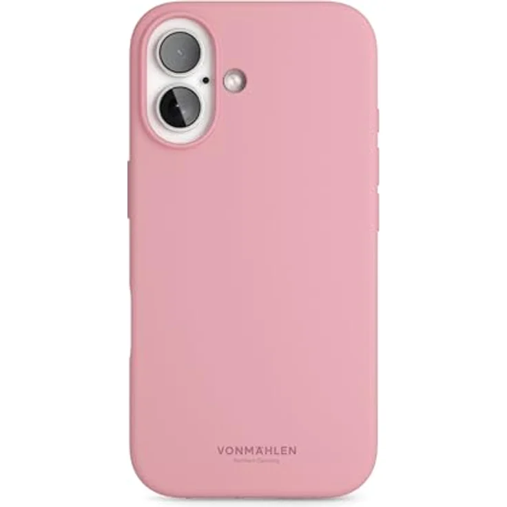 VONMÄHLEN Weiche Silikonhülle für iPhone, aus 69% recycelten Materialien, kompatibel mit Mag-Safe, Mikrofaserfutter und Kamera-Displayschutz – Bild 1