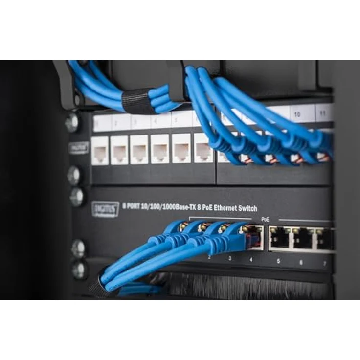 DIGITUS 254 mm (10-) 0,5HE Kabelbürstenleiste, schwarz - Preisvergleich – Bild 3