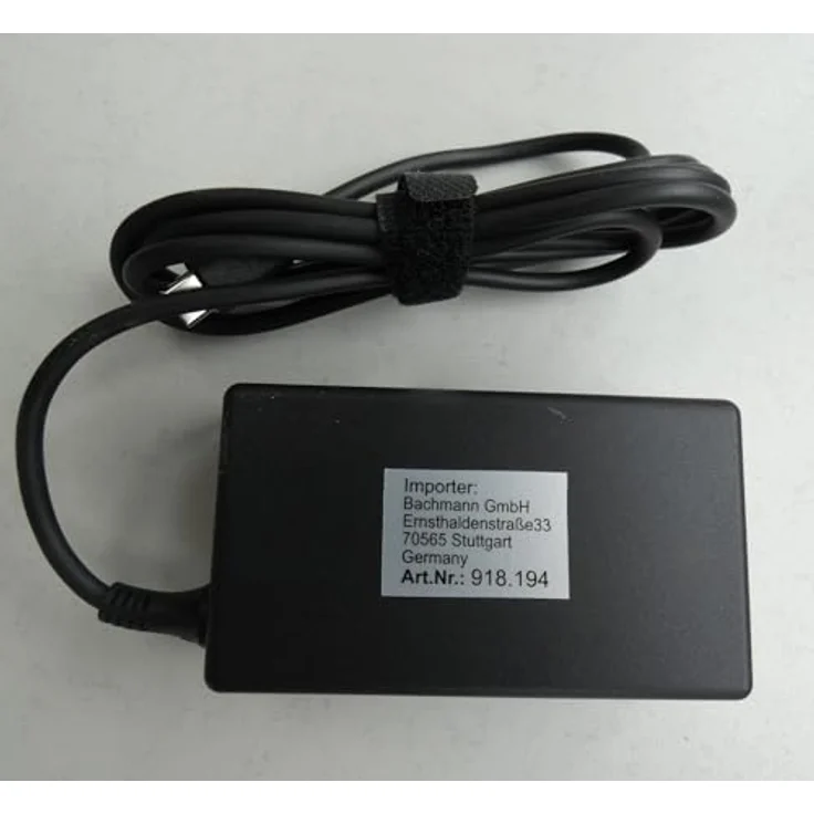 Bachmann 918.194, Notebook Netzteil 65 W mit USB-C Power Delivery, Schwarz – Bild 2