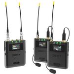 Deity THEOS Digital Wireless 2ch Kit, D-UHF-Funksystem mit 32-Bit-Float-Audio-Recorder und Timecode, dualer Empfang, bis zu 14 Stunden Akkulaufzeit, Aluminium-Body