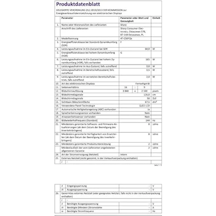 Sharp 55FQ5EG – Bild 10