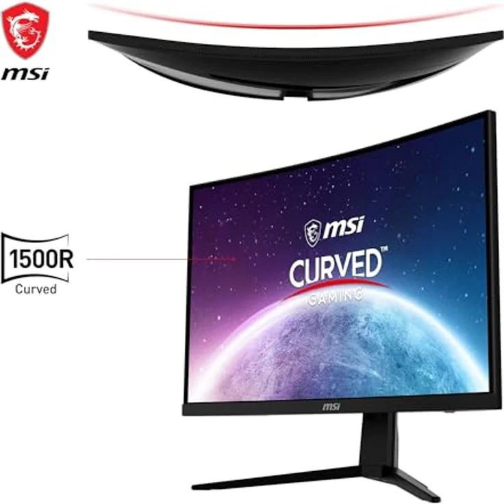 MSI G2422C 23,6 Zoll FHD Curved Gaming Monitor, 1500R VA Panel, 180Hz/1ms, Adaptive Sync, DP 1.2a, HDMI 2.0b CEC – Bild 4