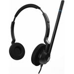 V7 Kabelgebundenes binaurales QD-Call-Center-Headset mit Geräuschunterdrückung und verstellbarem Kopfbügel