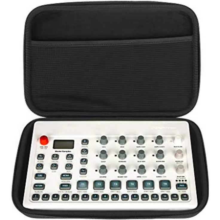 Analog Cases PULSE Case für Elektron Model Samples oder vergleichbare Drum Machine (Transporttasche aus langlebigem, geformtem EVA/Nylon, geräumiger und komfortabler Griff), Schwarz