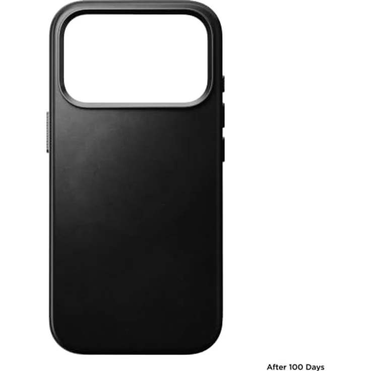 Nomad Traditional Leather Case - schwarz (Horween) - für iPhone 18 Pro Max/17 Pro Max, MagSafe-kompatibel, schützendes Mikrofaserfutter, erhöhte Kanten – Bild 6