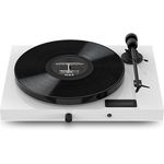 Pro-Ject Juke Box E1, Audiophiles “All-in-one Plug & Play“ Plattenspielersystem mit BT, Line-Eingang und Endverstärker (Weiß)