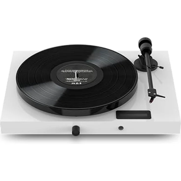 Pro-Ject Juke Box E1, Audiophiles “All-in-one Plug & Play“ Plattenspielersystem mit BT, Line-Eingang und Endverstärker (Weiß) – Bild 1