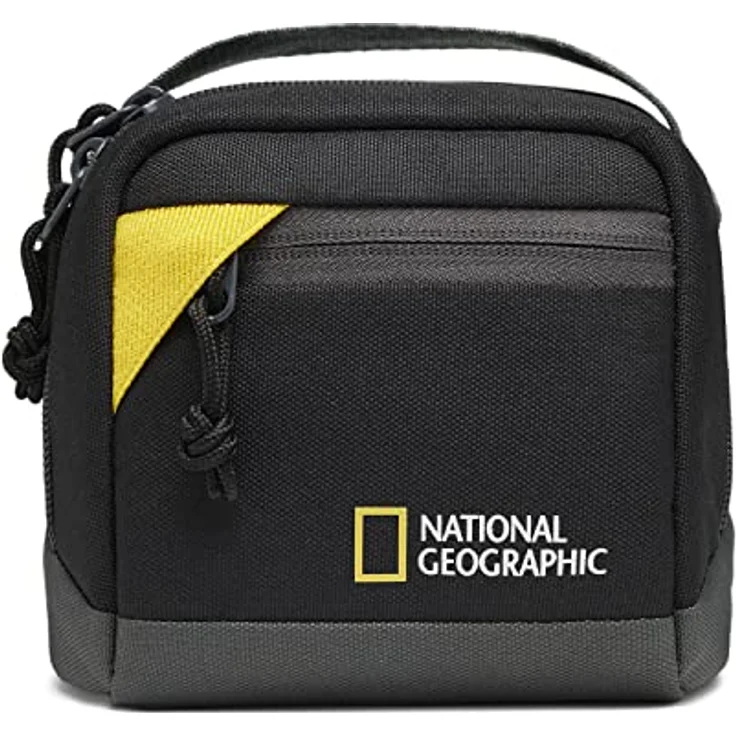 National Geographic NG E1 2350 Kameratasche, ultraleichte Fototasche für Kompaktkameras und Action-Kameras mit integriertem Gürtelschlaufe und abnehmbarem Tragegurt, Schwarz [Amazon-Exklusiv] – Bild 3