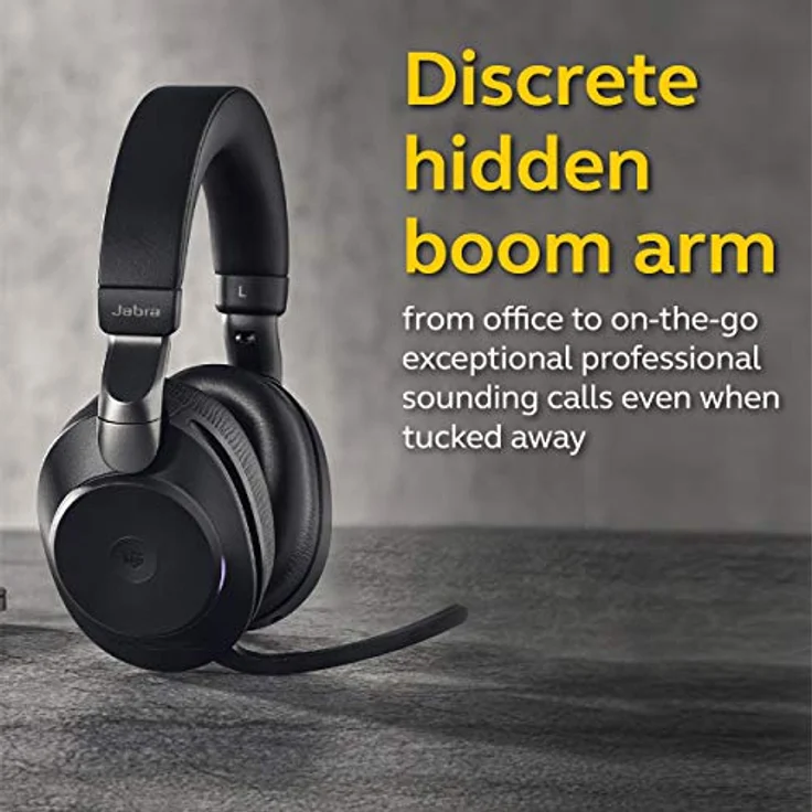 Jabra EVOLVE2 85, LINK380A MS Stereo Schwarz - Kabelloser Kopfhörer mit verbesserten ANC und branchenführender Akkulaufzeit – Bild 5